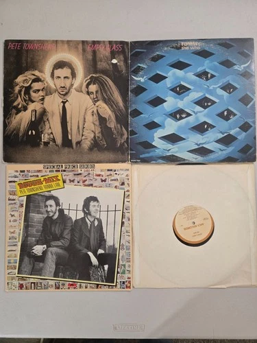 The Who / Pete Townsend Vinyl LP Record Lot of 4-Tommy, Who's Next, Empty Glass
