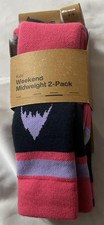 Burton 2 Pr. Kids Weekend Midweight Socks NEW Size S/M Shoe 13-1