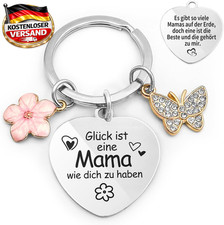 Schl&uuml;sselanh&auml;nger Muttertag Geburtstag Geschenk f&uuml;r Mama mit Aufschrift Beste Ma