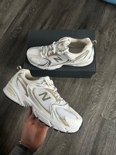 MR530RD New Balance 530 Trainers White Stone Linen Size 10.5 New In Box Genuine