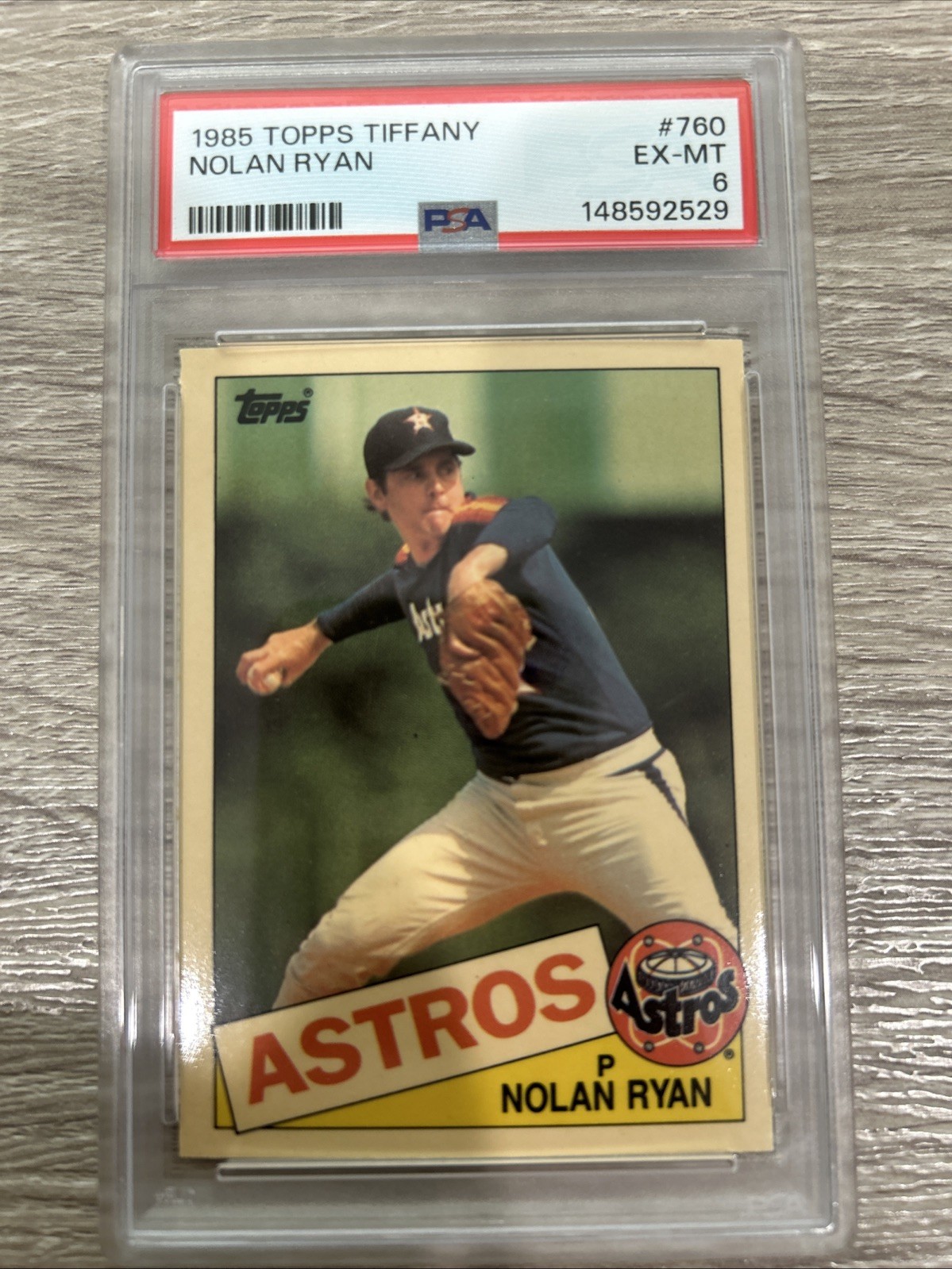 1985 Topps Tiffany Nolan Ryan #760 PSA 6
