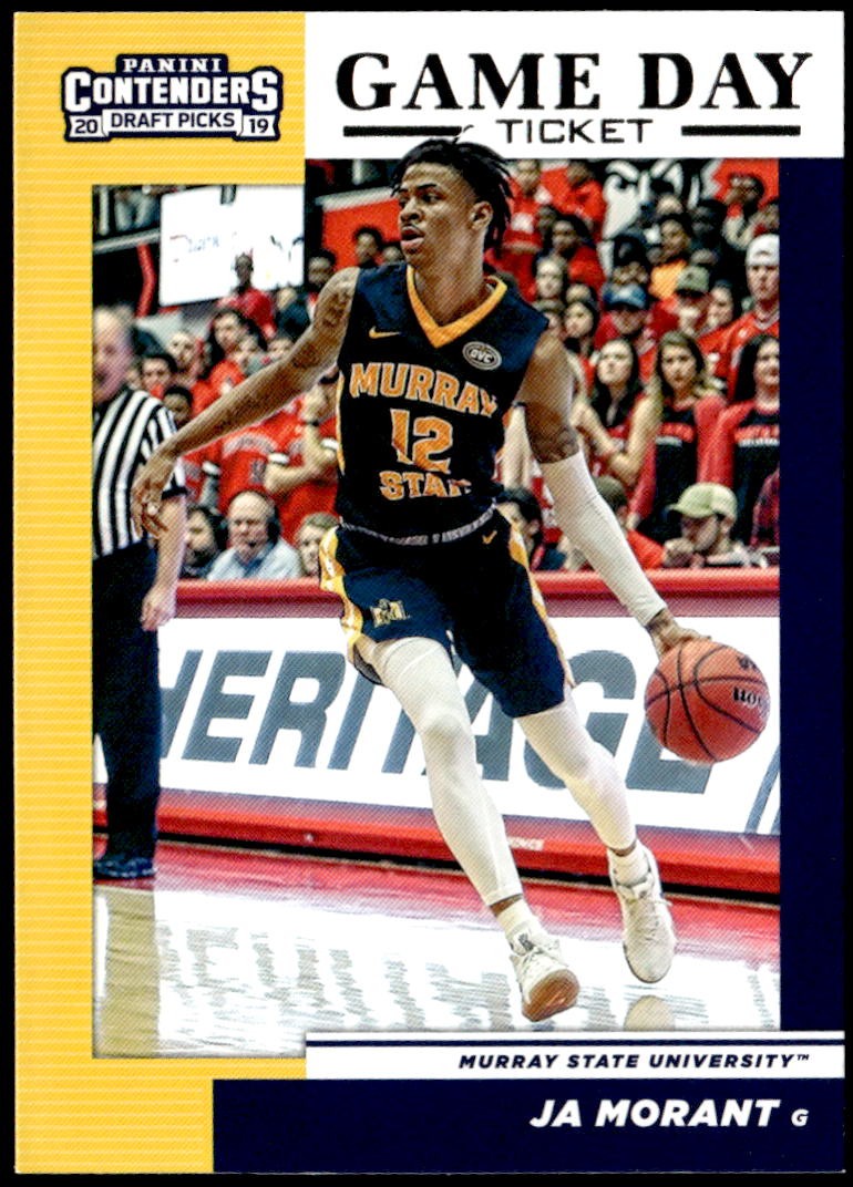 2019 Panini Contenders Draft Picks #2 Ja Morant Game Day Ticket Rookie E1