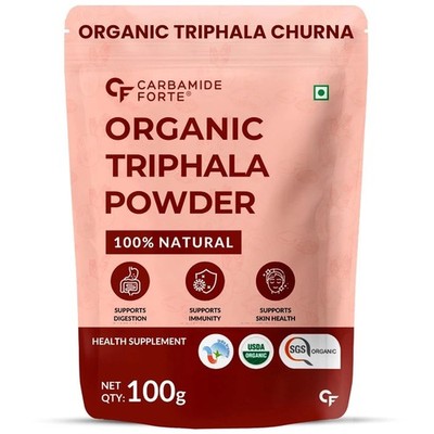 Carbamid Forte Triphala Churna Pulver mit Swarna Amalaki, Haritaki & Bibhitaki