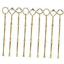 9 Sets 3 Tier Cupcake Stand Fittings, Cake Stand Hardware, Dessert Gold