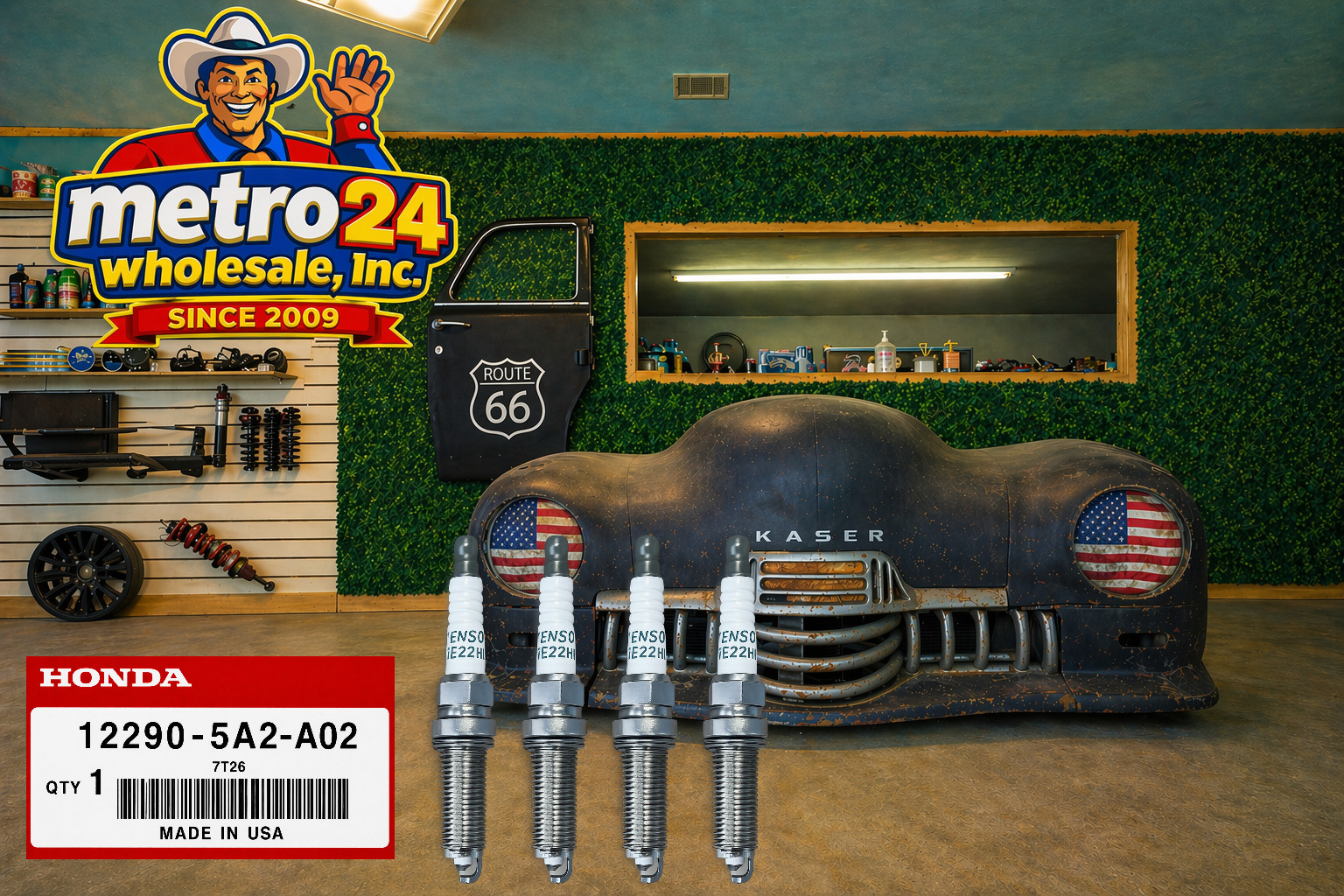 4 Genuine Honda 2.0L Spark Plugs 12290-5A2-A02 same as dealer