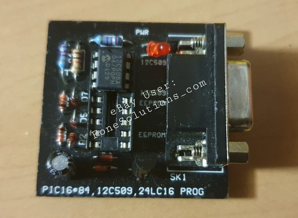 Eeprom PIC Chip IC PIC16 Pic16*84 PC Programmer 12c509 Computer 24LC16 RS232 DB9 - Image 2 of 2