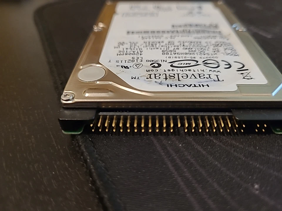 60 GB IDE Hitachi Travelstar HTS421260H9AT00 ATA/IDE 4200rpm 8MB 2,5" Festplatte - Bild 3 von 4