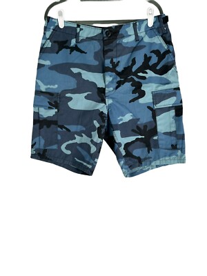 Rothco Camo Infantry Utility Cargo Shorts Double Pockets Military Men M  31-35