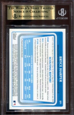 2011 Bowman Prospects Bryce Harper #BP1 Rookie RC BGS 10 | eBay