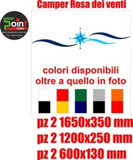 Kit adesivi per camper HOLIDAY 6 PEZZI prezzo SUPER SCONTATO ROSA DEI VENTI!!!
