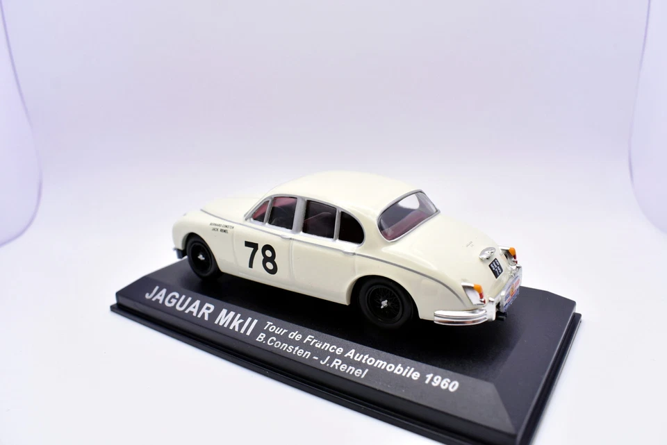 Modellino auto rally scala 1:43 Jaguar Mk2 diecast modellismo statico collezione - Immagine 3 di 4