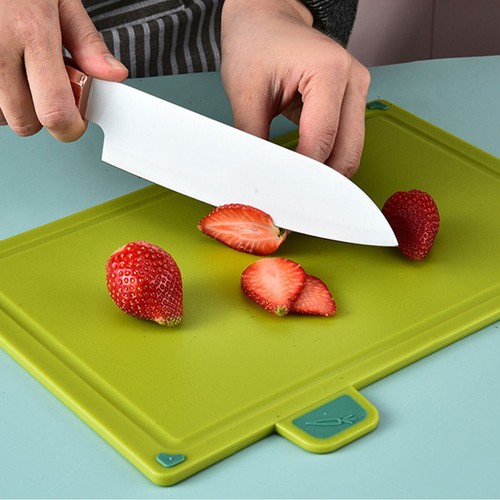 4 Piece Colour Coded Chopping Board Set with Stand Kitchen Cutting Boards NEW AU - Picture 5 of 16