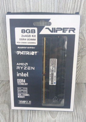 Patriot Viper Blackout Series DDR4 8GB x 4GB 3200MHz Kit