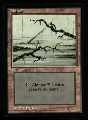 MRM FR/VF Marais - Swamp Version 3 GOOD MTG magic FBB