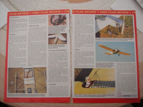 RC Model World Plans of the Pioneer Racer a semi scale model 48" wingspan - Picture 4 of 4