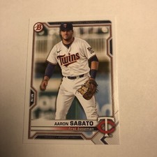Aaron Sabato 2021 Bowman Draft #BD-163 Paper Base