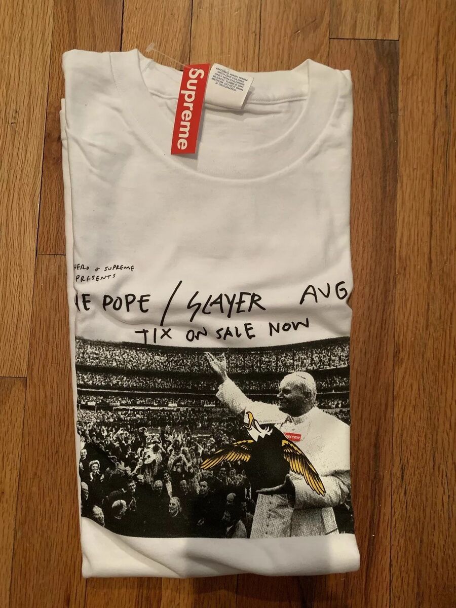 SUPREME ANTI HERO POPE TEE WHITE SIZE XL DEADSTOCK WITH TAG eBay