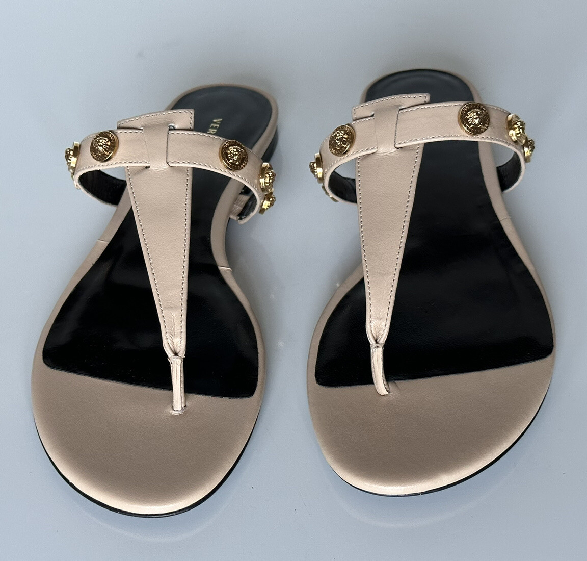 VERSACE★素敵！Medusa Women's Beige Sandals Versace 115mm Medusa Espadrille Sandals | Neutrals | FARFETCH