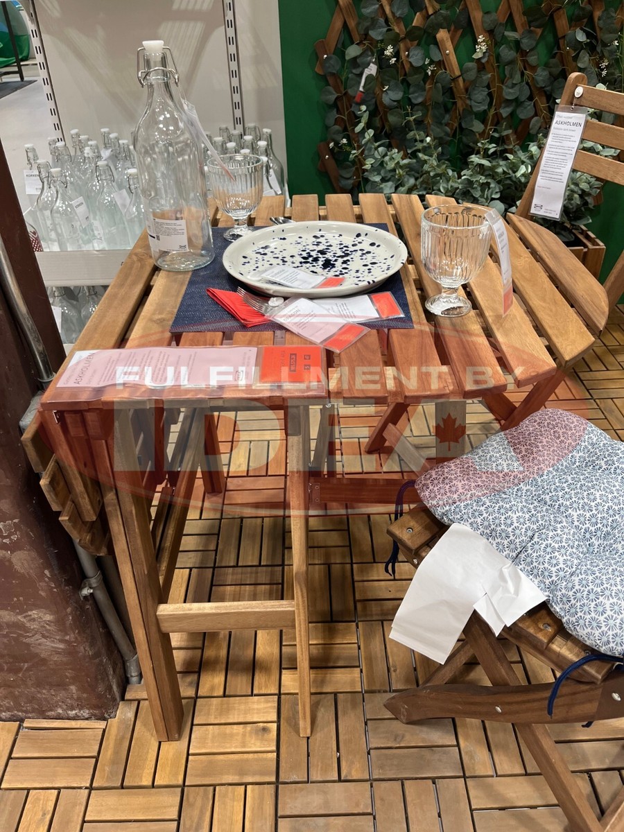 Askholmen Ikea Sedie Tavolo Giardino Askholmen Ikea Sedia Legno