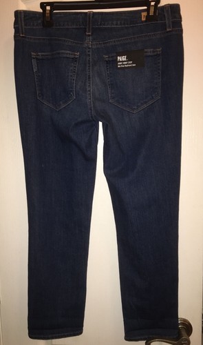 NWT $250 Paige Denim Jimmy Crop Cut Mid Rise Boyfriend Jean Choo Pants Womens 28 - Picture 4 of 5