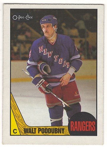 Walt Poddubny #142 1987 O-Pee-Chee card