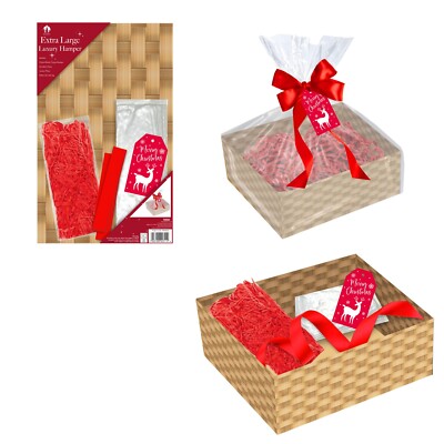 WEIHNACHTEN SELBER MACHEN LUXUS KORB GESCHENK GESCHENKSET KIT - EXTRA GROSS