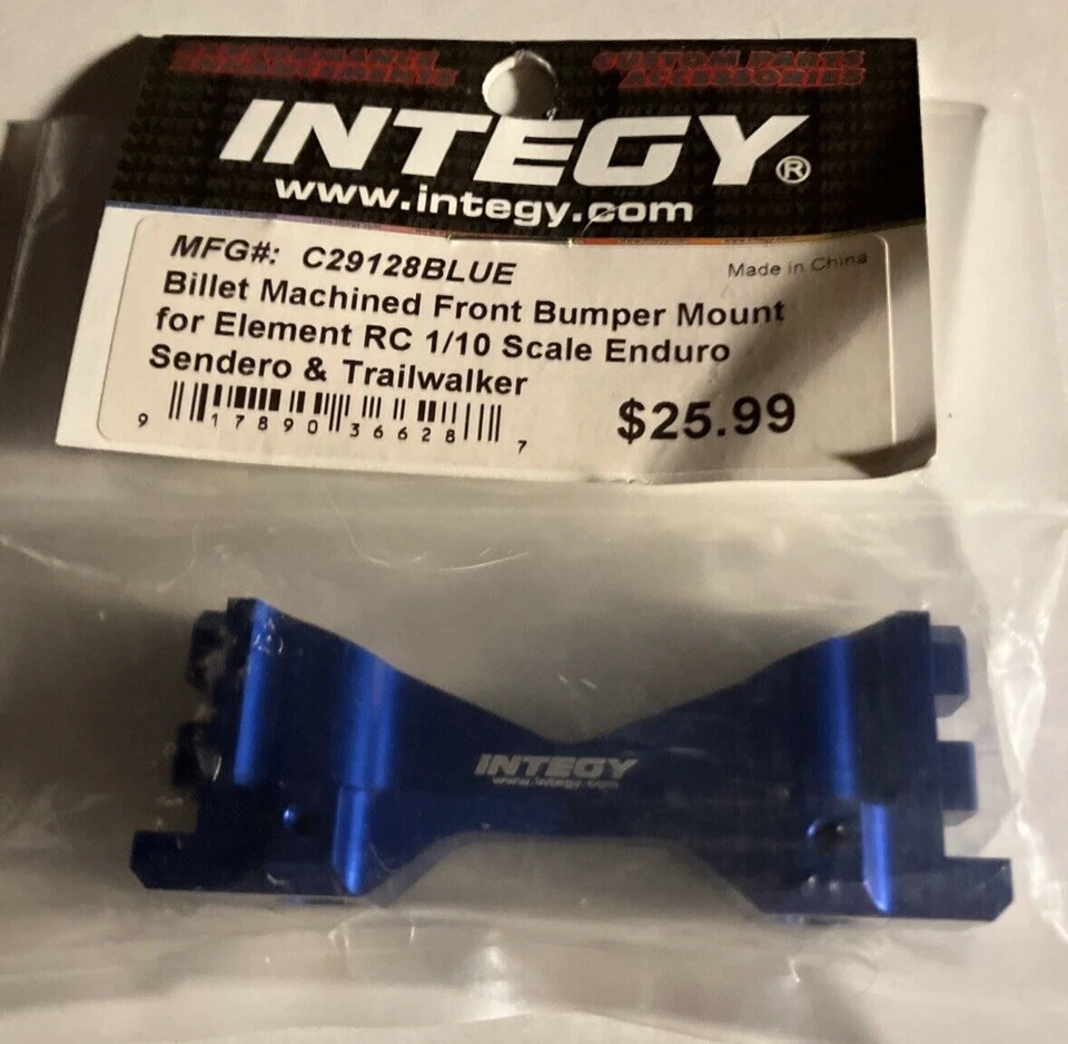 Integy C29128BLUE Billet Machined Front Bumper Mount Element  Enduro Sendero - Image 4 of 4