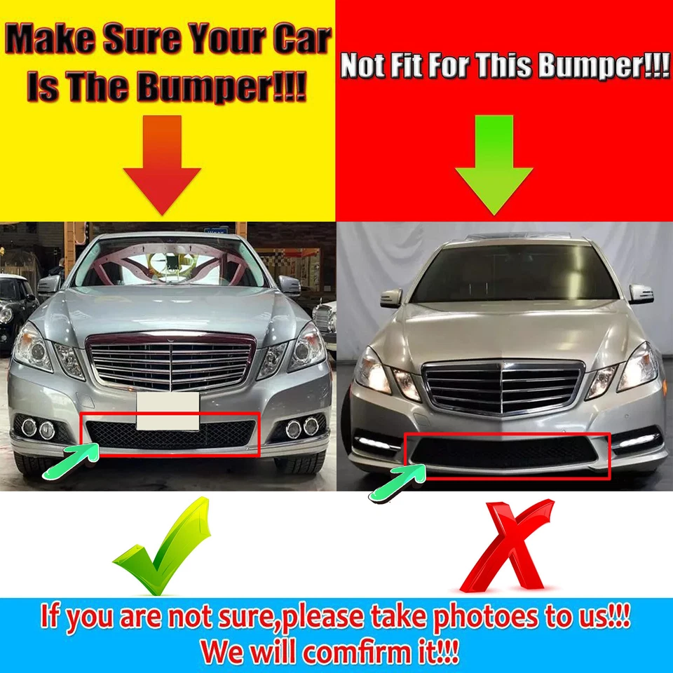 Moldura de parachoques delantero izquierdo derecho mercedes-benz e350 e550 2010-2013 Foto 2 de 4