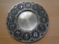 Polizei  Zinn-Teller  IPA  Deutsche Sektion mit sämtliche Landeswappen ca 27 cm