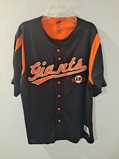 MLB Dynasty Series San Francisco Giants Black Orange Classic Sleek Men Jersey XL