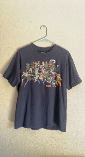 Camiseta de dibujos animados rara vintage de anime de Naruto Whole Squad - Imagen 1 de 6