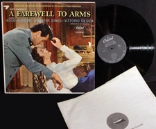 Farewell To Arms-Rock Hudson-Jennifer Jones-Capitol W 918-Vintage 1957 LP-VG+!!