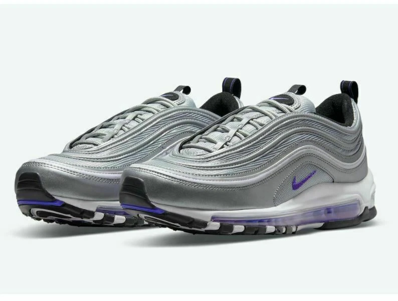 NEW Nike Air Max 97 Size 11.5 Metallic Silver/Persian Violet DJ0717-001 | eBay