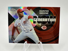 2022 Topps Chrome Update Generation Now Chrome Hunter Greene RC Cincinnati Reds