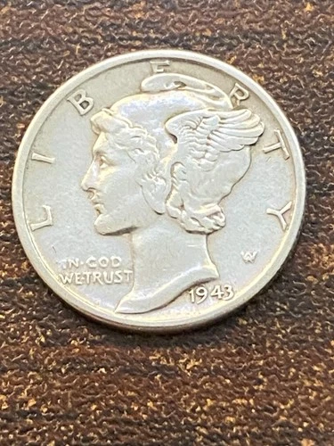 1943 d mercury silver dime a very fine coin plus a surprise