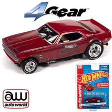 Auto World Hot Wheels Classic '70 Plymouth Cuda Funny Car HO Scale Slot Car NOC