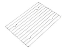 Steel Cooking Roasting Cake Cooler Rack 25x17.5cm BBQ Grill Trivet Pot Stand