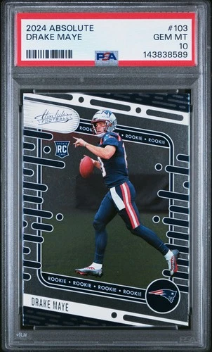 2024 PANINI ABSOLUTE #103 DRAKE MAYE ROOKIE RC PSA 10