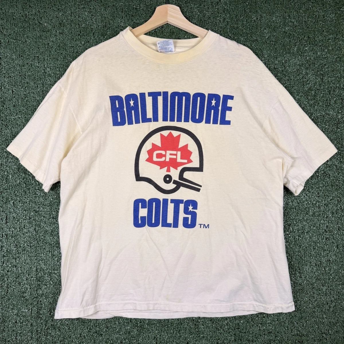 染み込みスエットvintageボルチモアコルツチームスエット Baltimore Colts NFL Shirts for sale | eBay