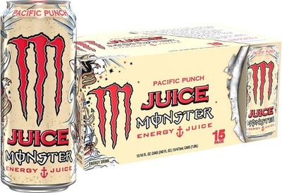 Monster Energy Juice Monster Pacific Punch 16oz Energy Drink 15 Pack Cans