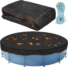 29 X 29 Ft Leaf Net Pool Covers for18-26Ft Round Above Ground Pool, 29ft Winter 