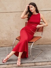 FLASH SALE!! OGL Move Women's Boatneck Mermaid Maxi Dress NEW