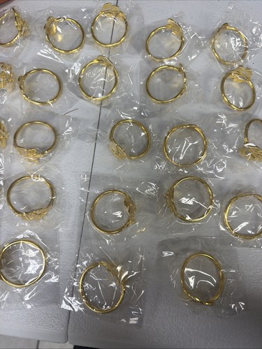 Napkin Rings Gold 24 Pieces 