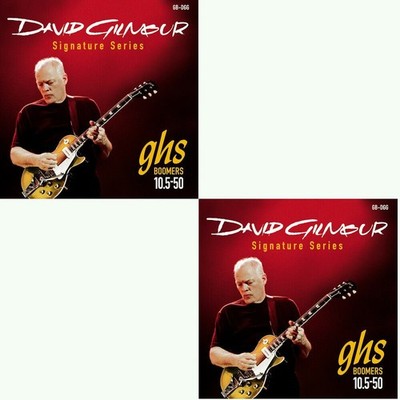 GHS Guitar Strings 2 Sets David Gilmour SIgnature Red Set 10.5-50
