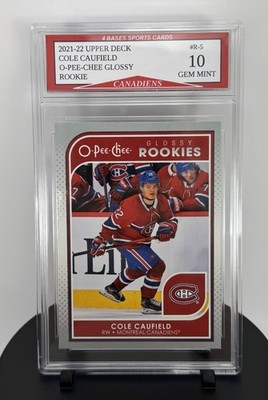 2021-22 Upper Deck Cole Caufield O-Pee-Chee Glossy Rookie Card #R-5 Gem Mint 10