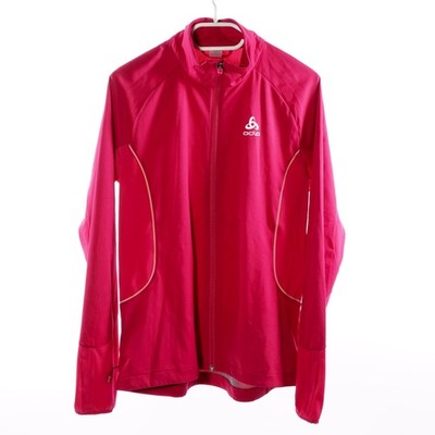 Odlo Damen Trainingsjacke Pink Gr. M Polyester Regular Fit
