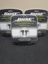 BOSE in-ear headphones 3.5mm Wired BLACK Factory Sealed NEW