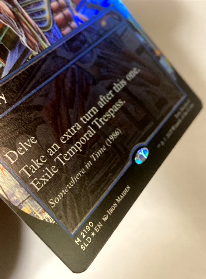 MTG Temporal Trespass (Rainbow Foil) Secret Lair x Iron Maiden 2190 NM - Image 2 of 4