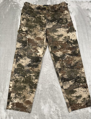 #ad #ad Cabelas O2 Octane Cargo Pants Mens 34 Camo Classic Fit Microtex Hunting Adjust $29.95