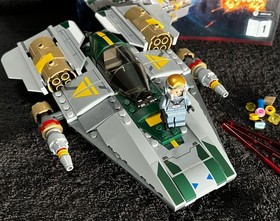 75150 A-WING FIGHTER & PILOT &bull; 100% COMPLETE &bull; STAR WARS LEGO